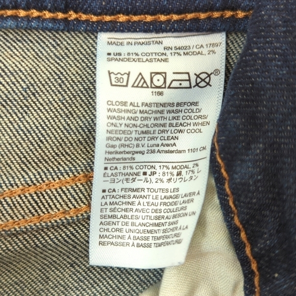 Banana Republic Classic Dark Wash Mid Rise Boot Cut Jeans Size 27/4 - Picture 9 of 14